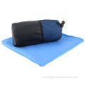 ultra soft high absorbent quick dry mesh bag packed microfiber suede sports gym golf towel with hanger